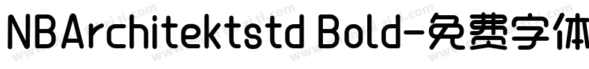 NBArchitektstd Bold字体转换